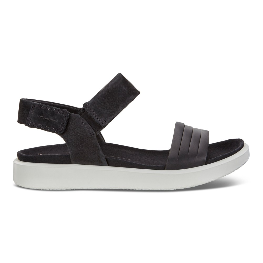 Sandalias Mujer - ECCO Flowt Flat - Negros - DKT694251